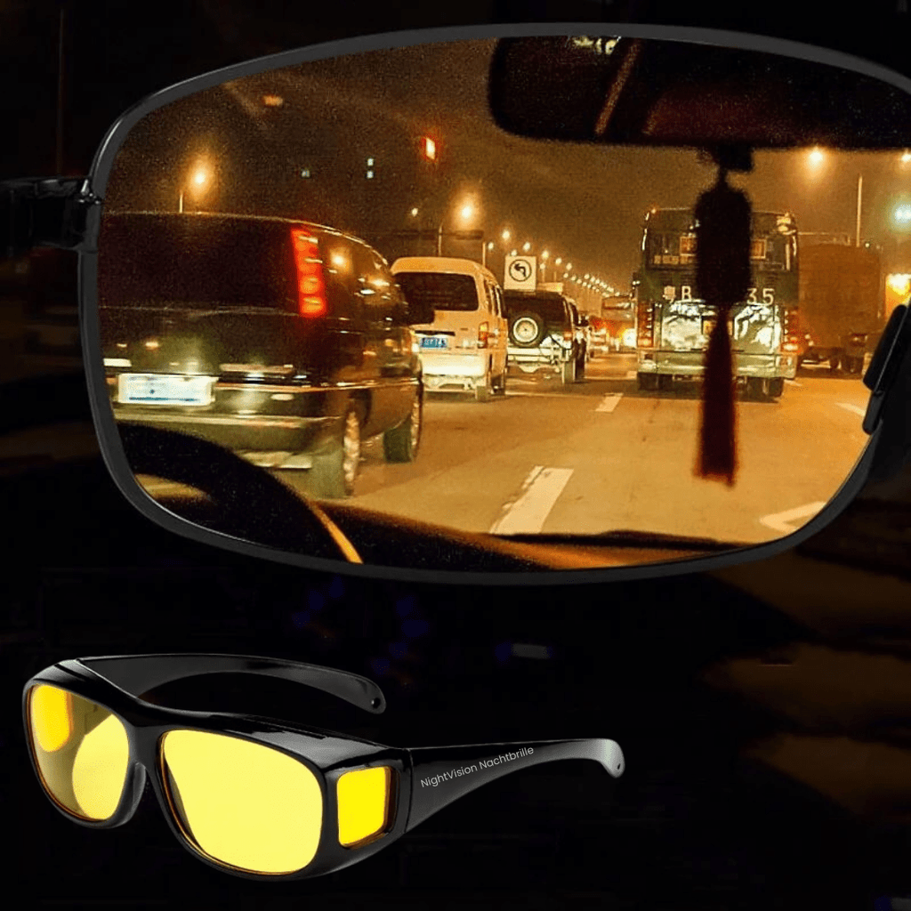 Óculos de Condução Noturna LumaView com Lentes HD e Proteção Contra Encandeamento