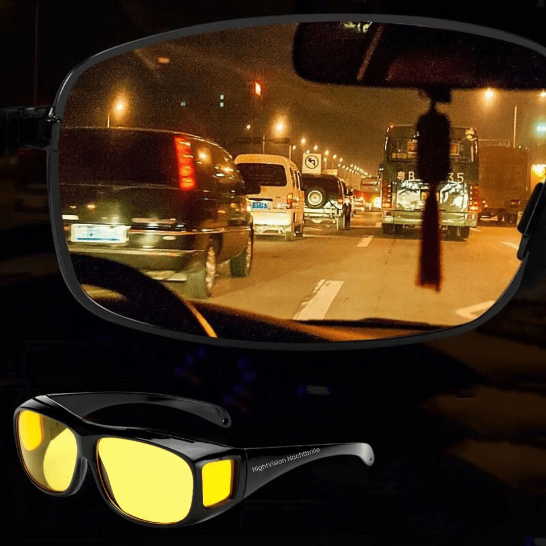 Óculos de Condução Noturna LumaView com Lentes HD e Proteção Contra Encandeamento