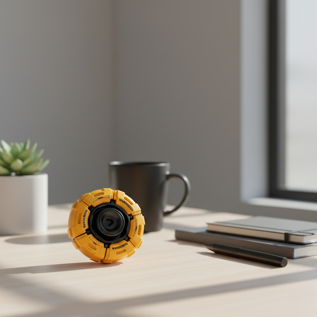Spinner classico in metallo per il movimento nervoso Glow Metal Fidget Spinner