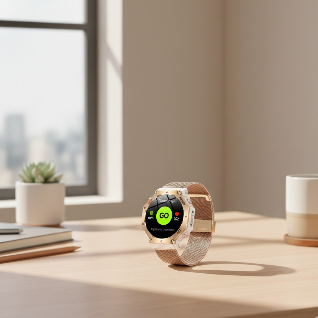 Outdoor Waterproof AMOLED GPS Smartwatch With Compass And Altimeter