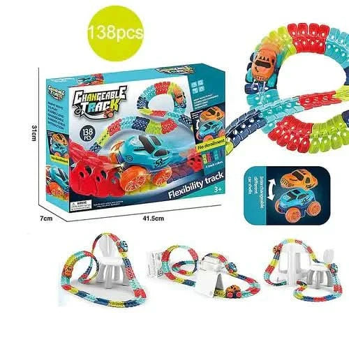 FlexiTrack Circuit de course flexible pour pistes et boucles créatives