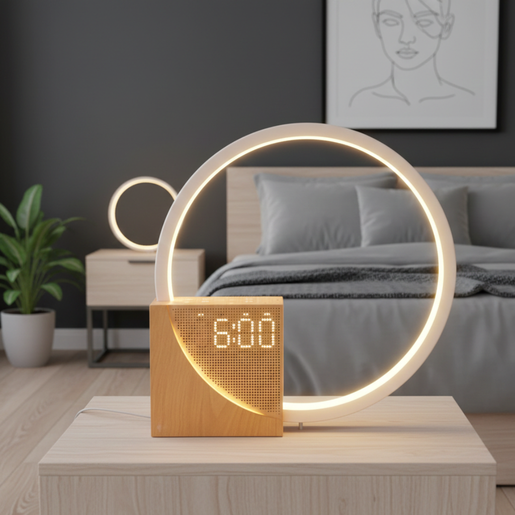 Bedside Lamp With White Noise For Peaceful Sleep Nightlight