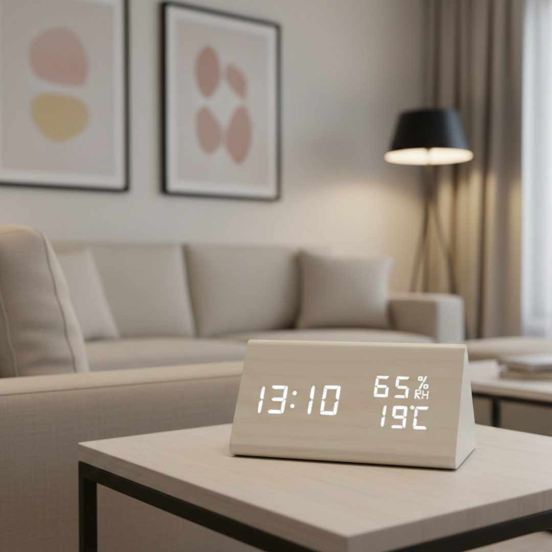 Alarm Clock With LED Display For Home Or Office Use