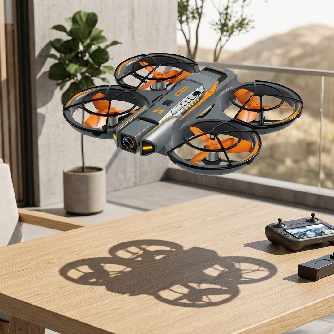Kompakt drone med 8K-kamera og GPS til luftfotografering