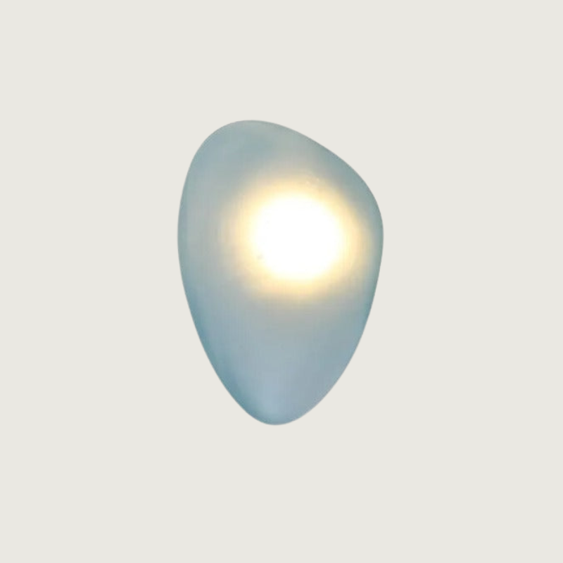 Lirena Farget Glass Vegglampe med Akryl Detaljer