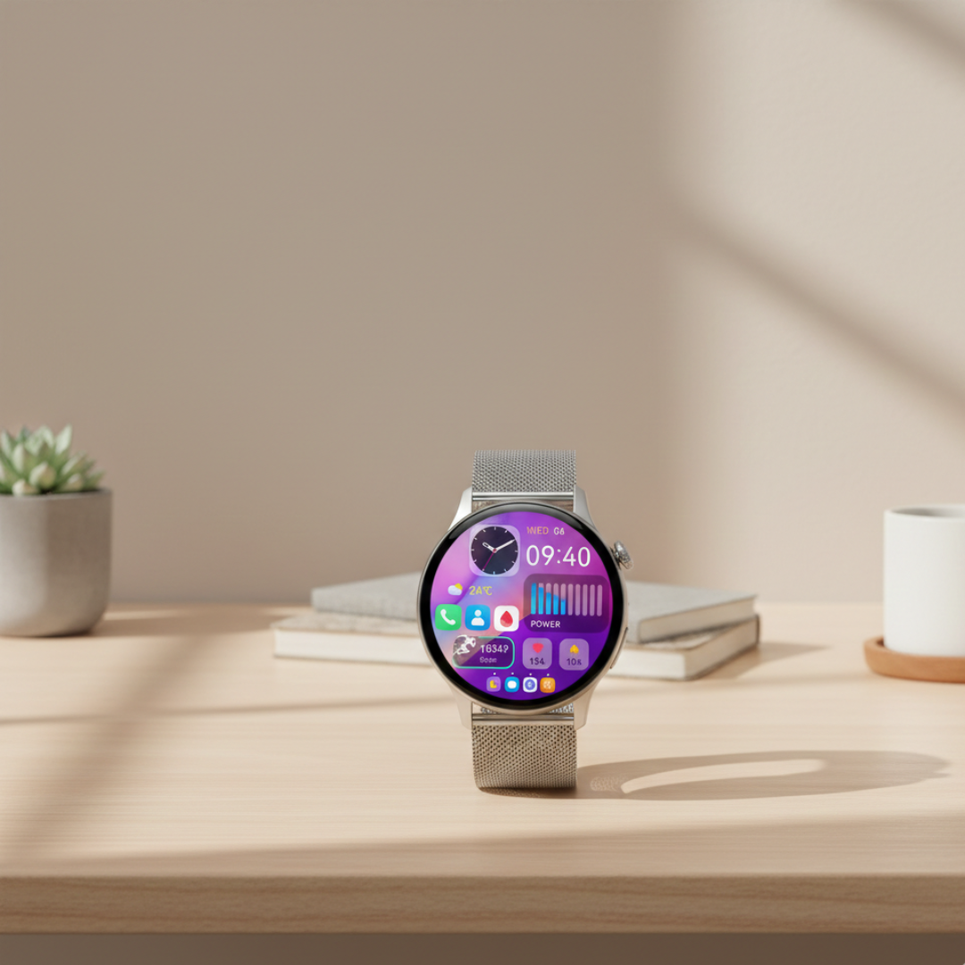 AMOLED Smartwatch For Women With Waterproof Build And Bluetooth Calling