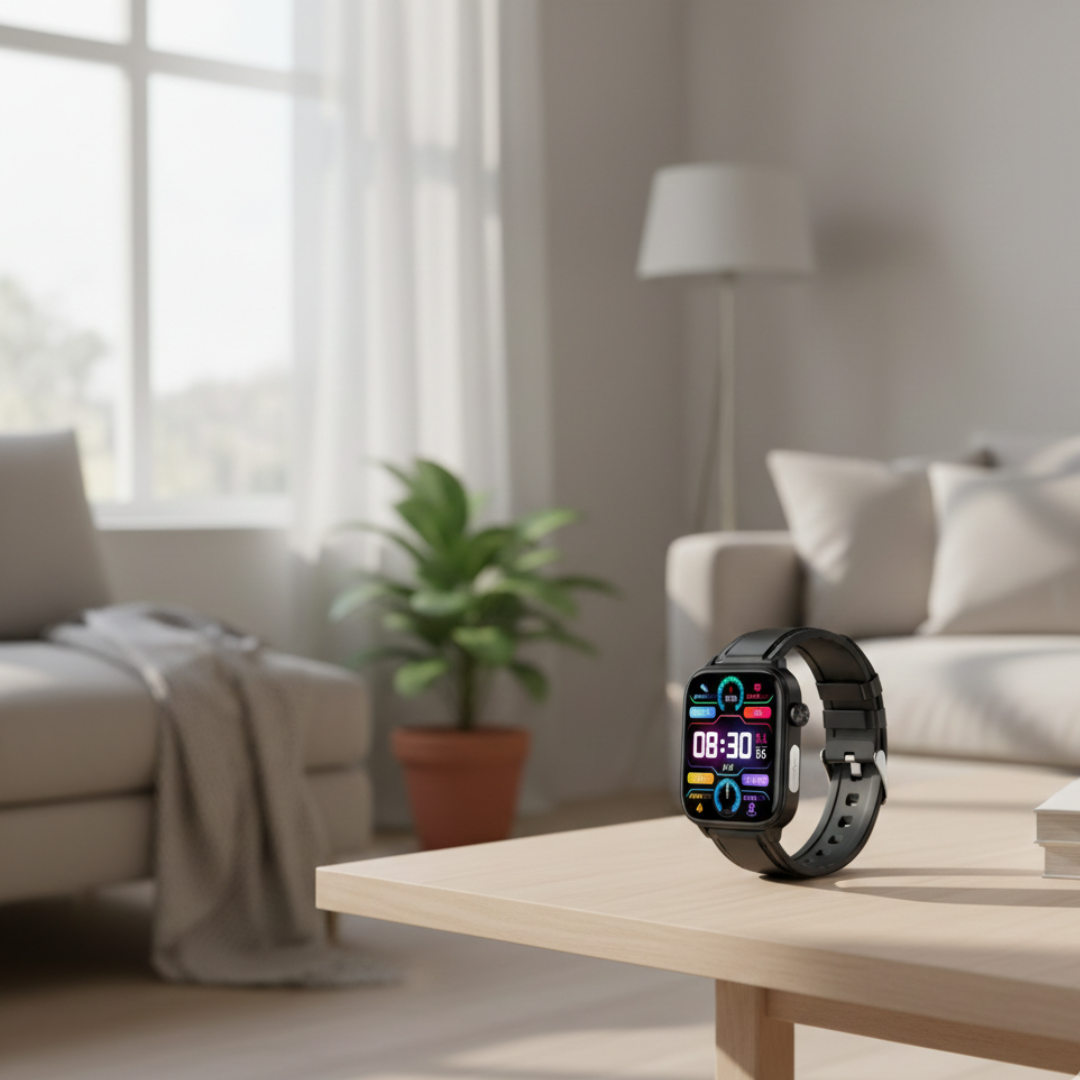 AMOLED-skærm smartwatch med Bluetooth-opkald vandtæt til daglig brug