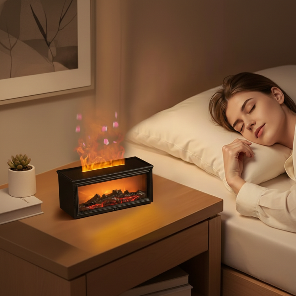 Flame Mist 2-In-1 Aroma Humidifier And Diffuser For Daily Home Use