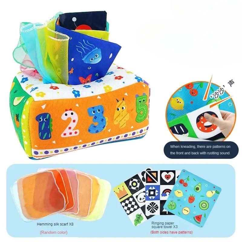 BrightTrail Montessori Felfedező Doboz Babáknak, Érzékszervi Játék és Tanulás