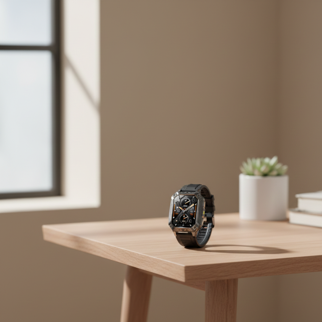 AMOLED-Display Outdoor Fitness Smartwatch Wasserdichter Fitness-Tracker