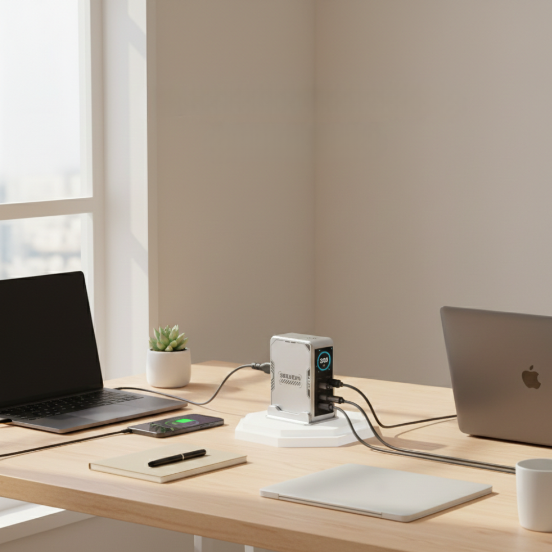 PowerHub 300W GaN Çoklu USB Portlu Şarj Cihazı Bugün