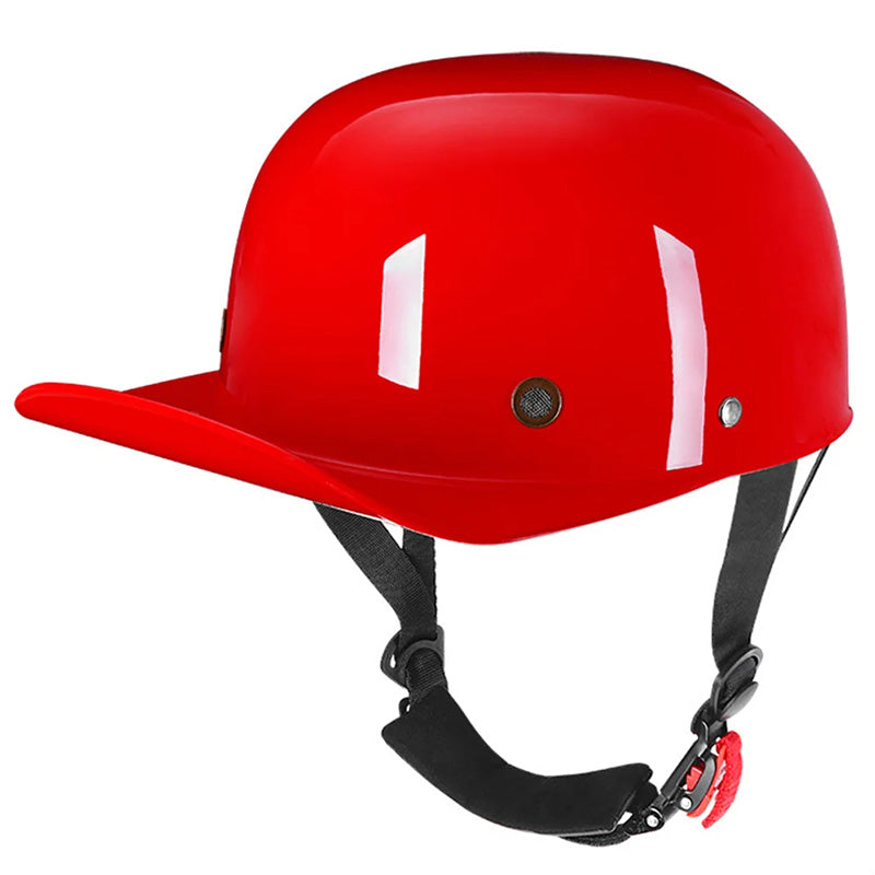 Kask motocyklowy w stylu czapki z daszkiem - zatwierdzony przez DOT