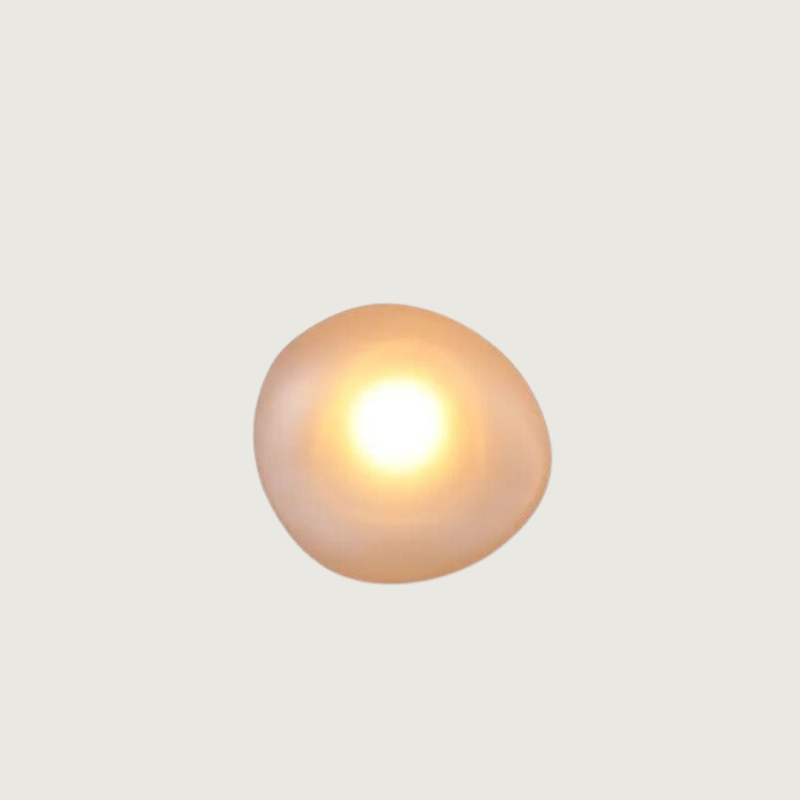 Lirena Farget Glass Vegglampe med Akryl Detaljer