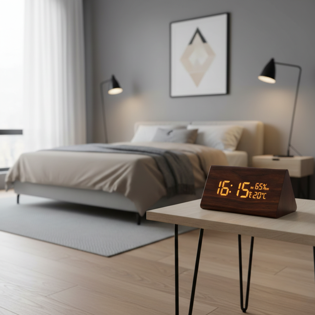 Alarm Clock With LED Display For Home Or Office Use