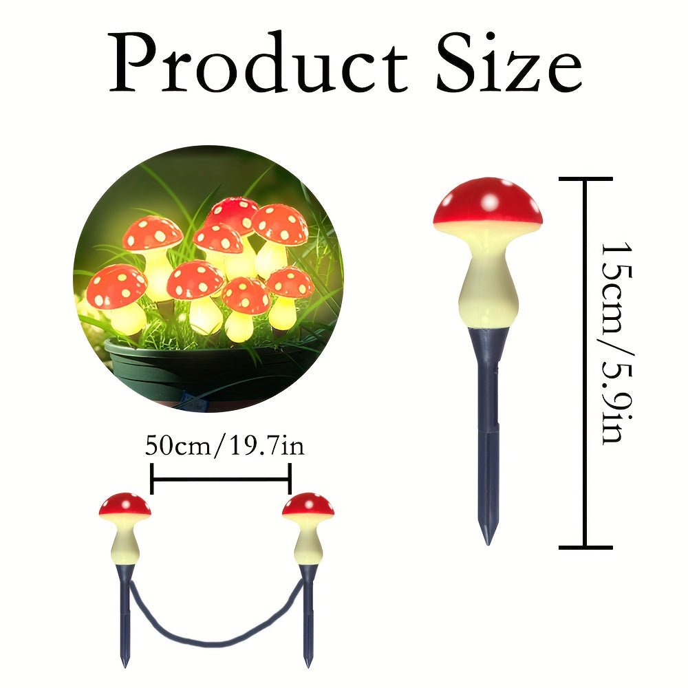 Luz Solar de Jardín en Forma de Hongo MUSHROOMNEST para Espacios Exteriores Encantados
