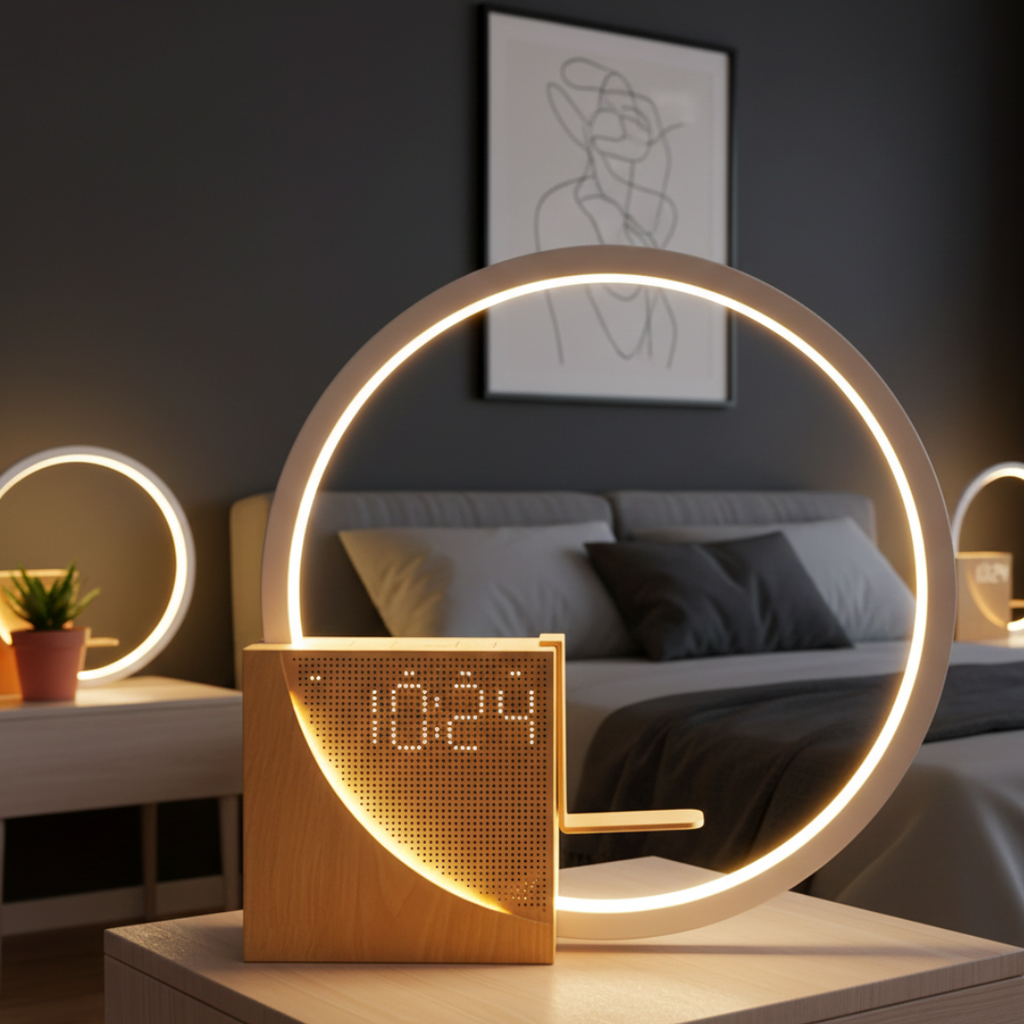 Bedside Lamp With White Noise For Peaceful Sleep Nightlight