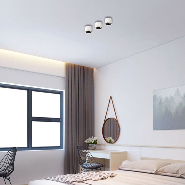 AstraGlow Round LED Spotlight Flush Mount Ceiling Light