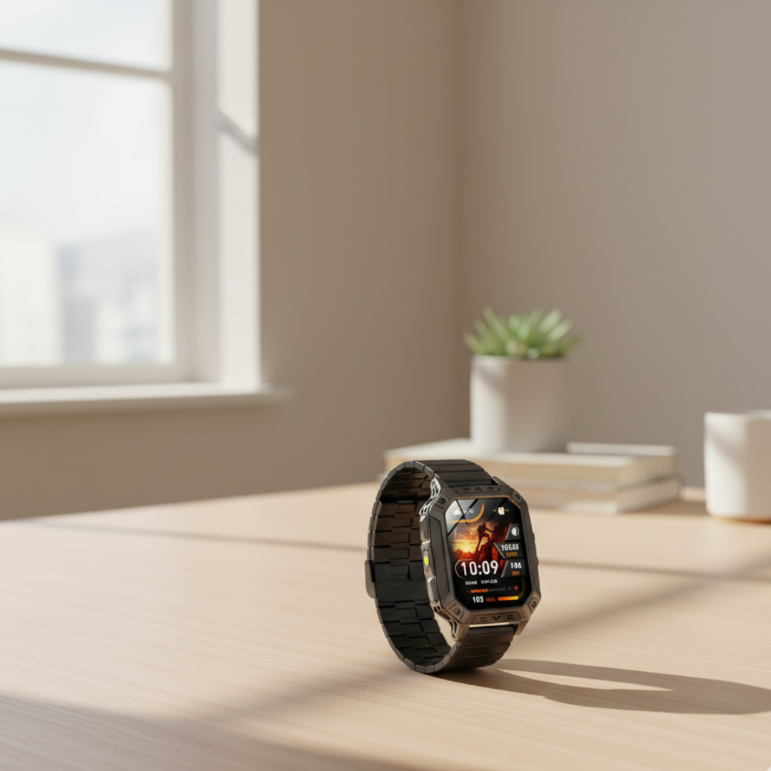 AMOLED-Display Outdoor Fitness Smartwatch Wasserdichter Fitness-Tracker