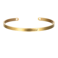 Bracciale in acciaio inossidabile inciso AureaLink stile personalizzato per donna