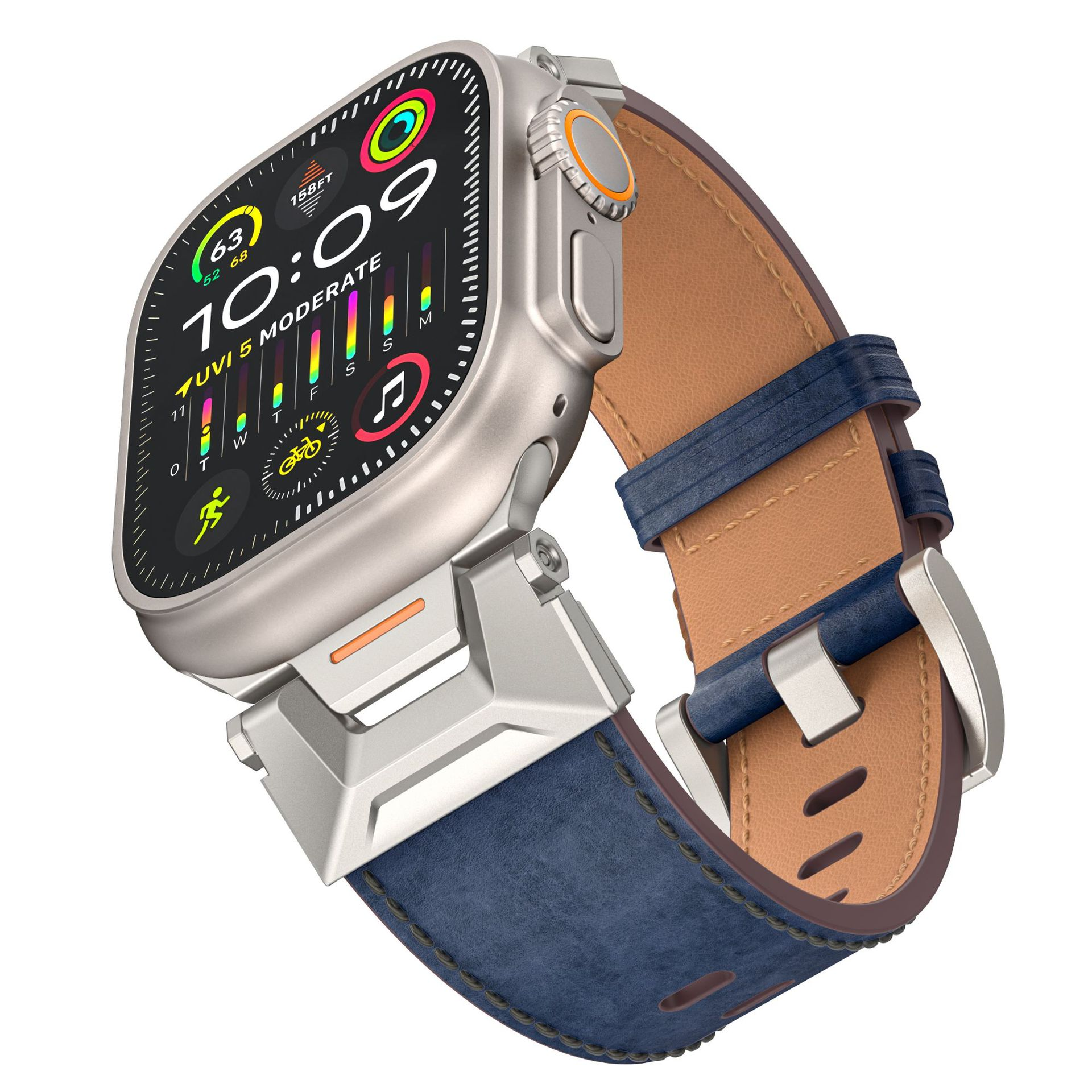 Ny Explorer-læderrem til Apple Watch