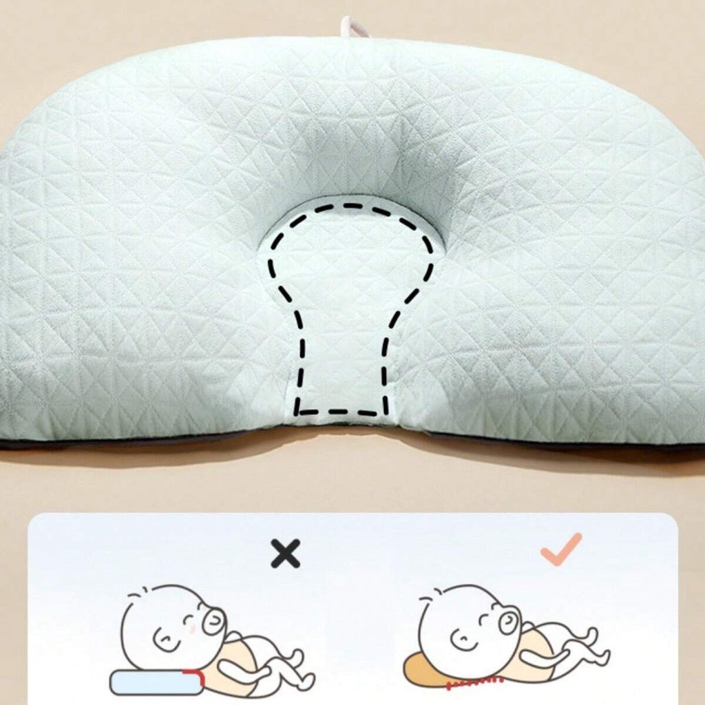 Flat Head Baby Pillow With Ergonomic Support For Newborns