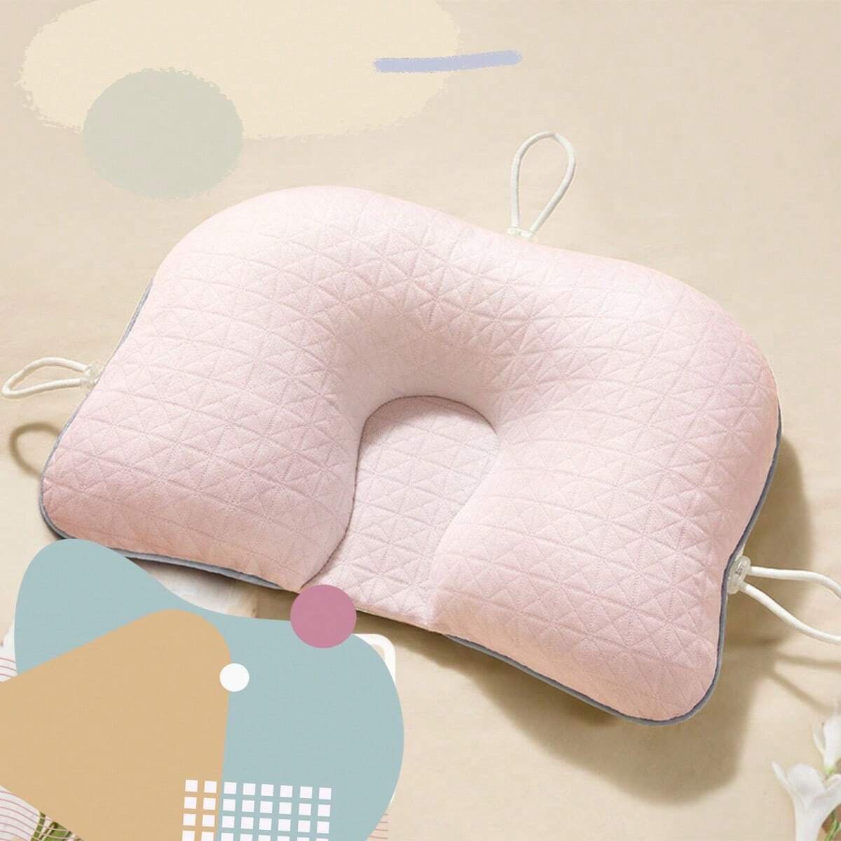Flat Head Baby Pillow With Ergonomic Support For Newborns