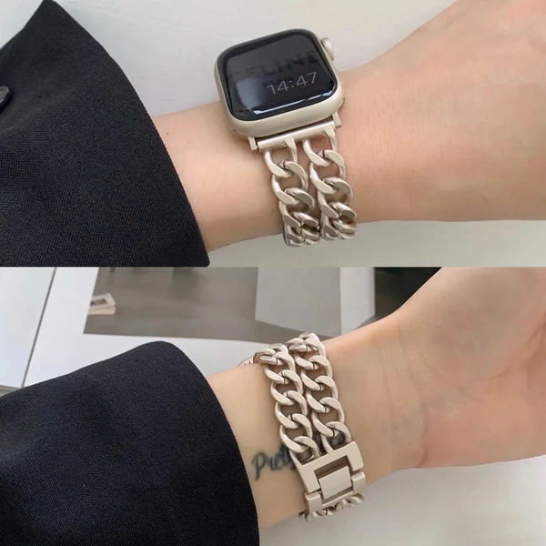 Dobbelt kæde Apple Watch-rem
