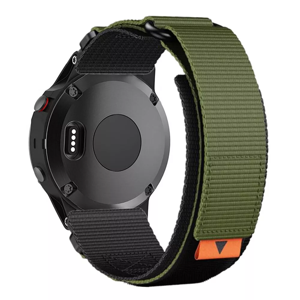 Taktisk nylonrem til ur, passer til Garmin Tactix Fenix 8 7 7X 6 6X