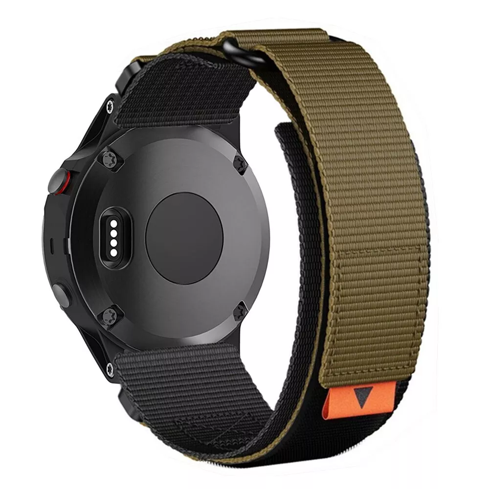 Taktisk nylonrem til ur, passer til Garmin Tactix Fenix 8 7 7X 6 6X