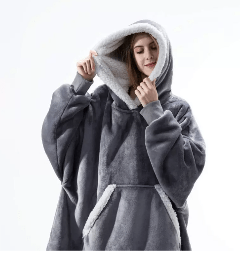 CozyNest Fleece Hettekåpepledd for Ultimat Komfort og Varme på Koselige Kvelder