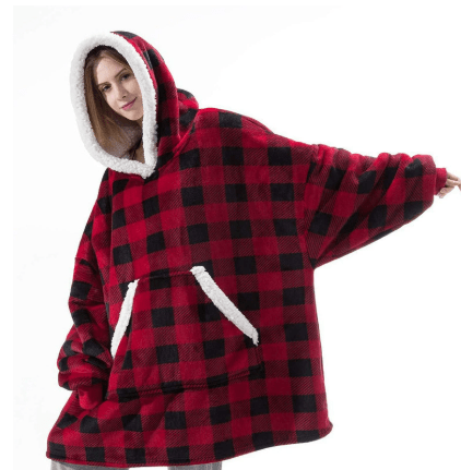 CozyNest Fleece Hettekåpepledd for Ultimat Komfort og Varme på Koselige Kvelder