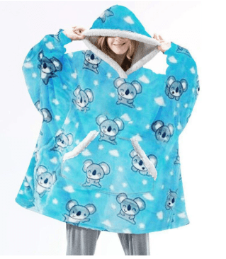 CozyNest Fleece Hettekåpepledd for Ultimat Komfort og Varme på Koselige Kvelder