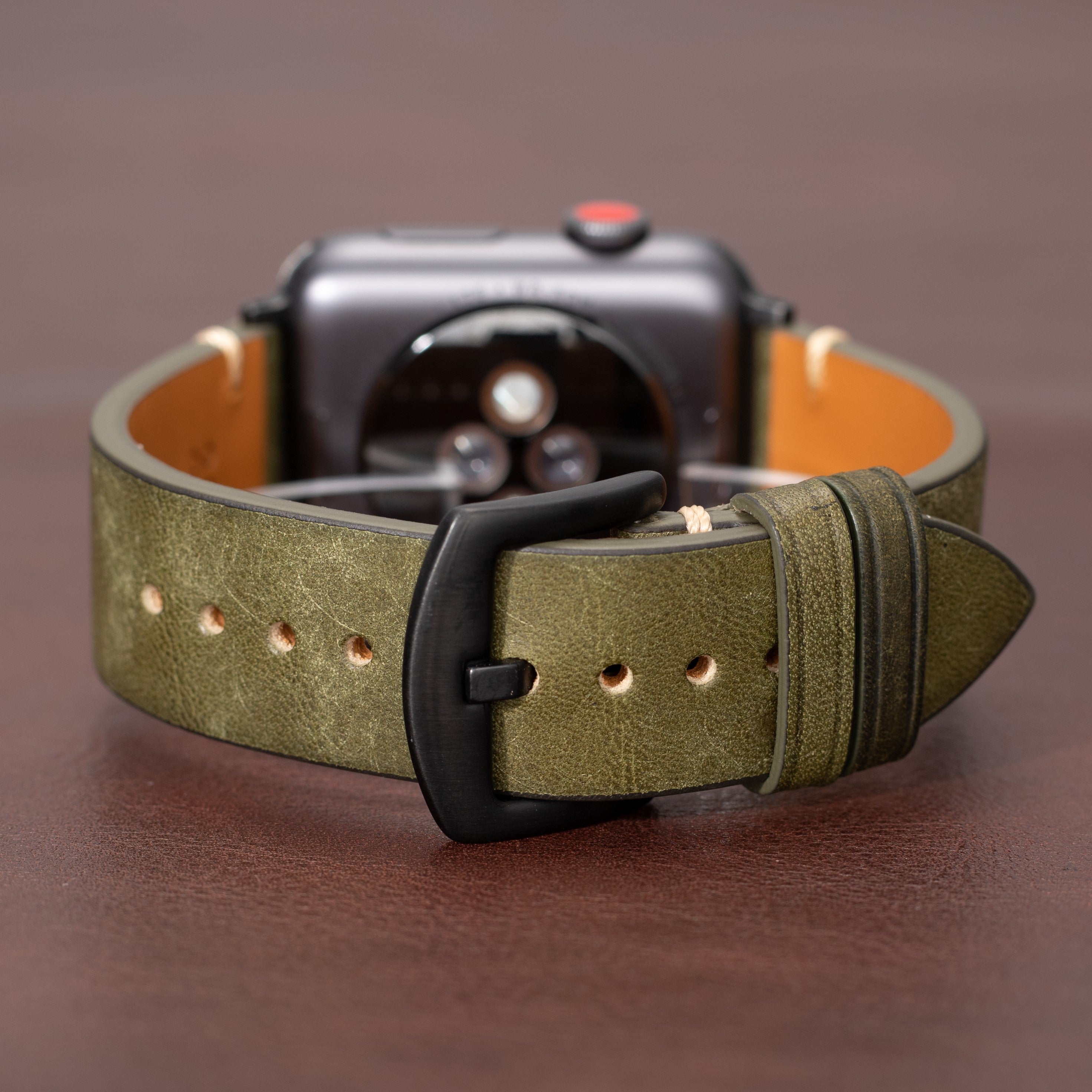 Premium italiensk læderrem til Apple Watch