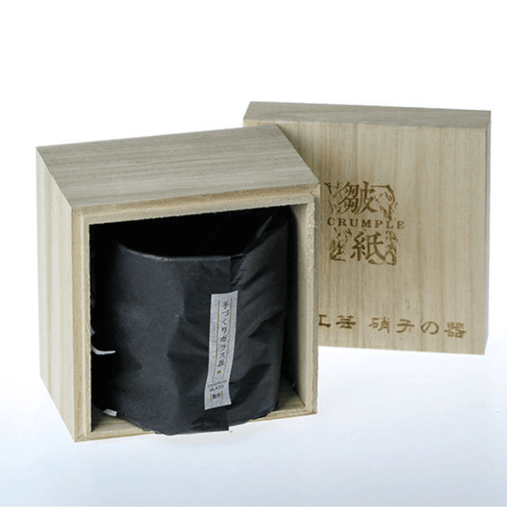 Japansk Edo Kiriko krøllet whiskyglas