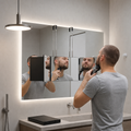 Three-Panel Folding Grooming Mirror With 360 Degree View