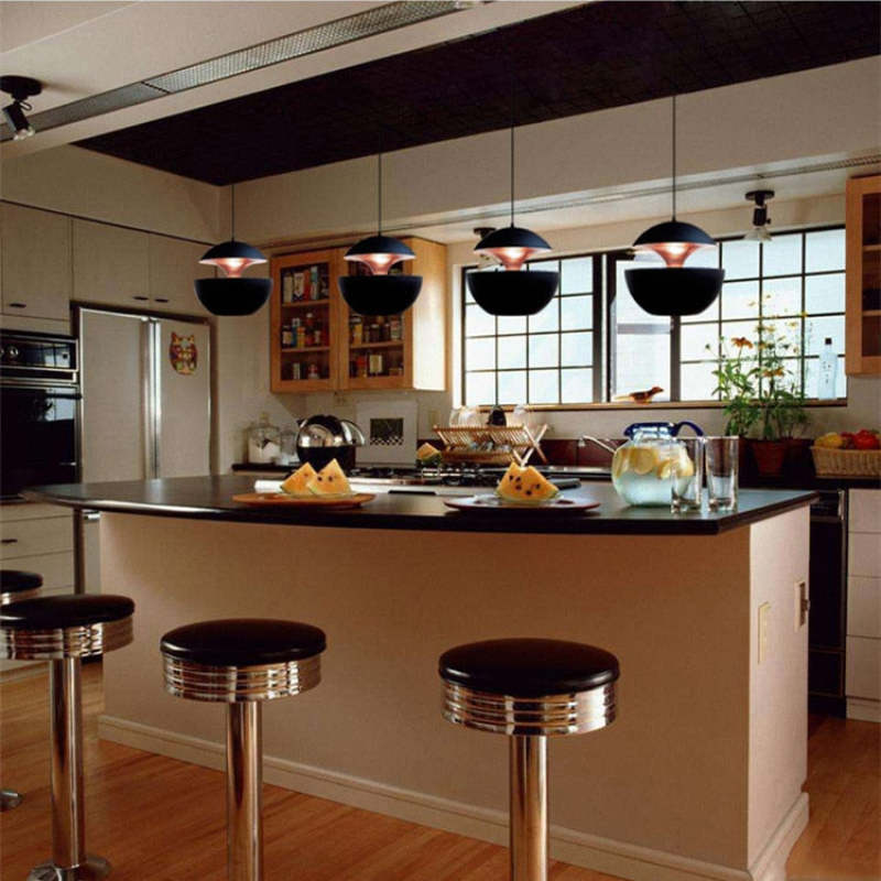 NexaLum Modern LED Pendant Light In Black And White