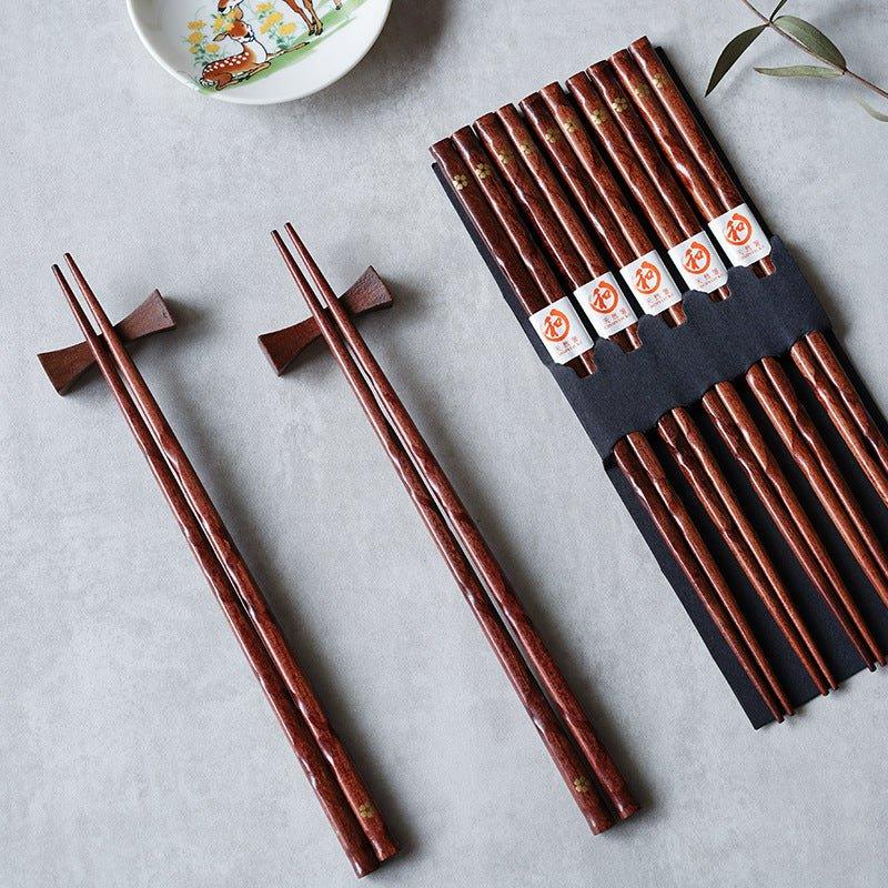 Japansk gylden Sakura træ spisepindesæt
