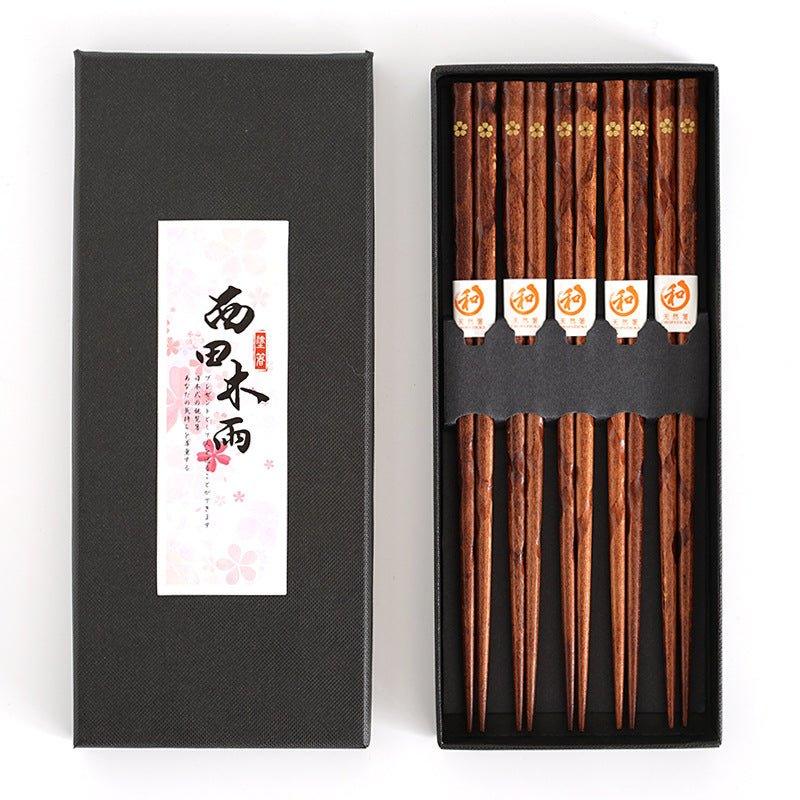 Japansk gylden Sakura træ spisepindesæt