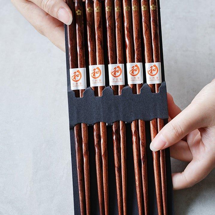 Japansk gylden Sakura træ spisepindesæt