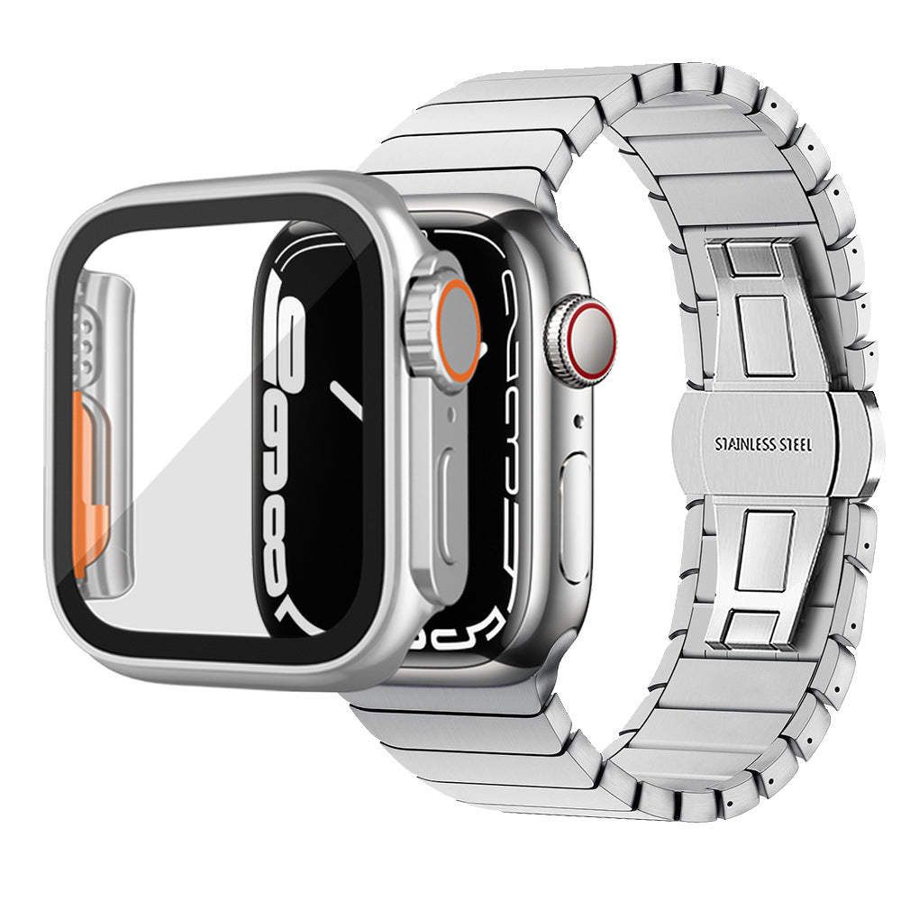 Ultra-tyndt og vandtæt Apple Watch-etui med hærdet glasfilm
