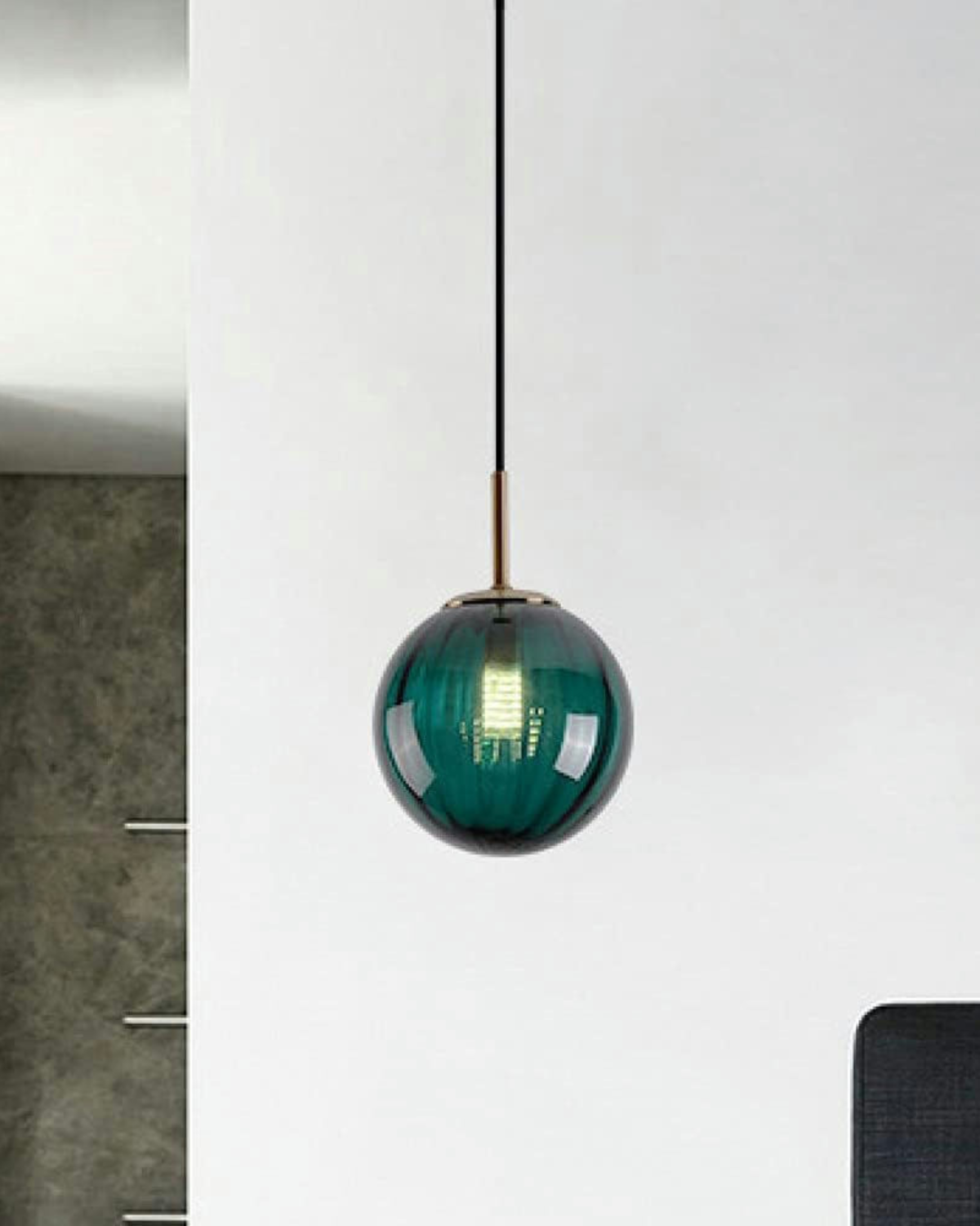 Luminara Bernsteinfarbenes Glas-Deckenpendel | Orntli