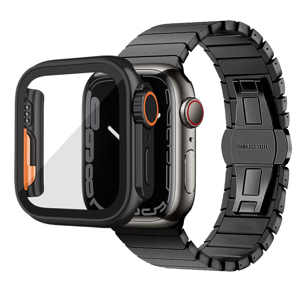 Ultra-tyndt og vandtæt Apple Watch-etui med hærdet glasfilm