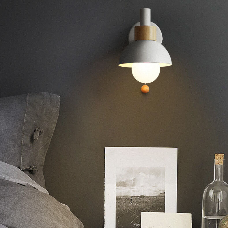 Fjordly Macaron Globe Wall Sconce Light With Pastel Glow