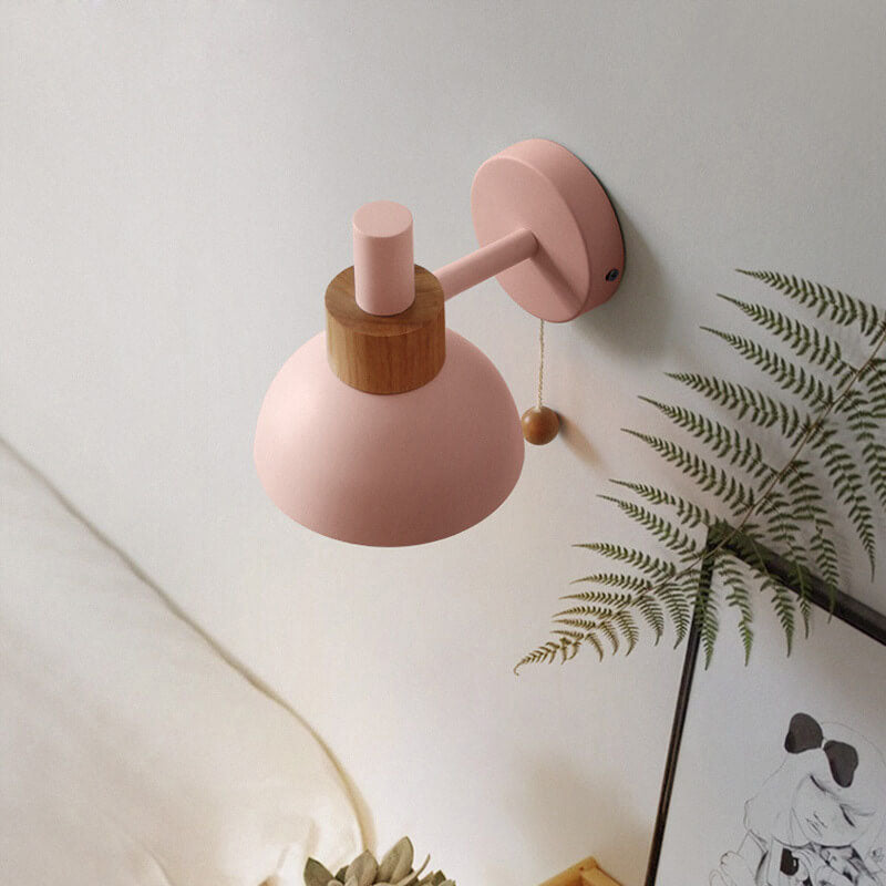Fjordly Macaron Globe Wall Sconce Light With Pastel Glow