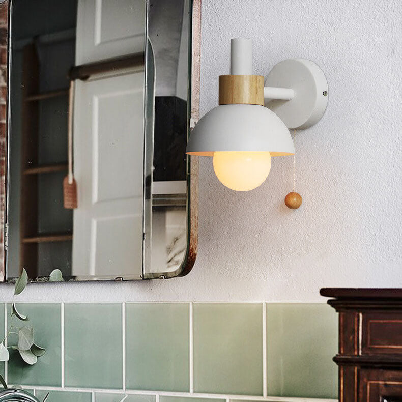 Fjordly Macaron Globe Wall Sconce Light With Pastel Glow