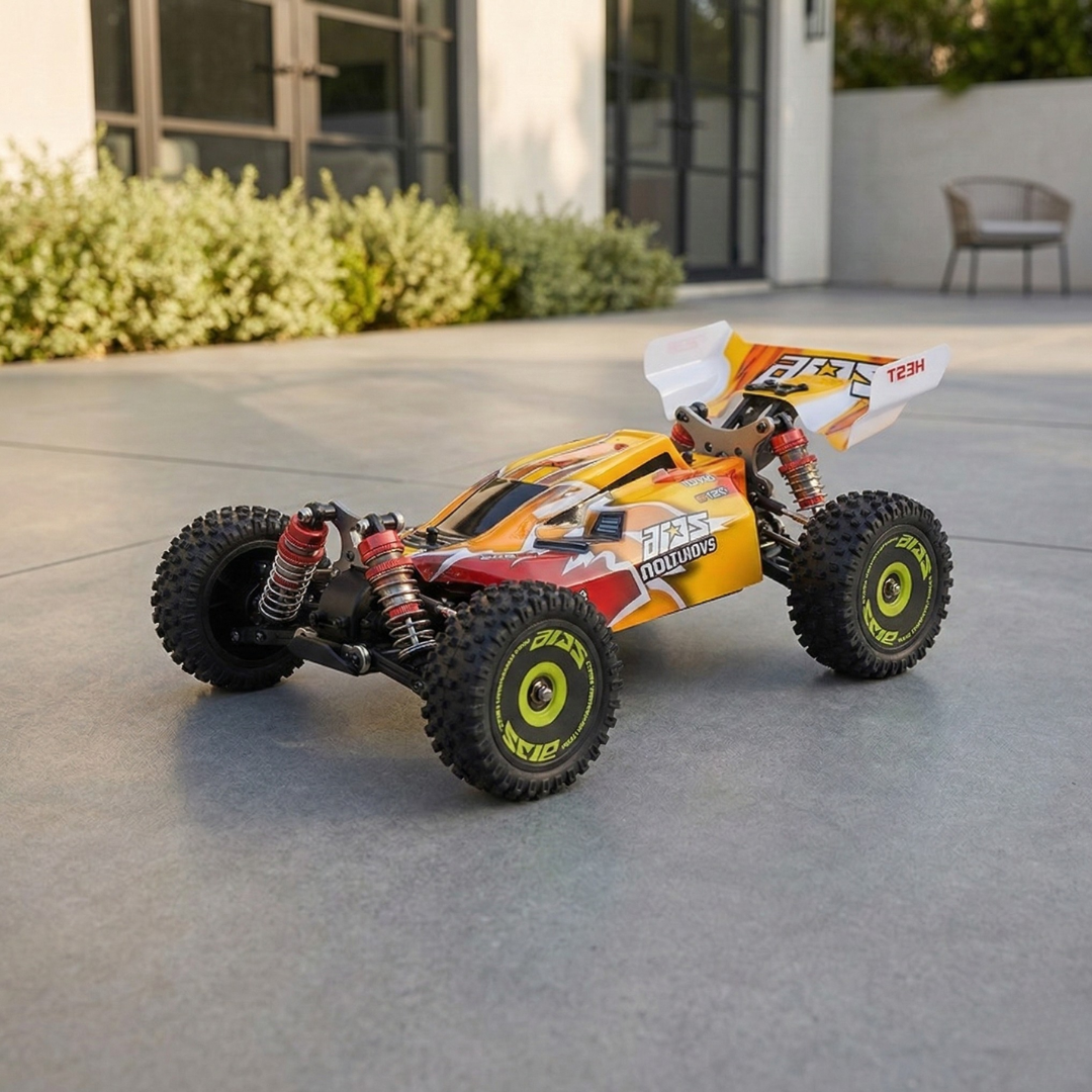 WLtoys 144010 V8 1:14 skala børsteløs 4WD fjernstyret bil 75 km/t terræn