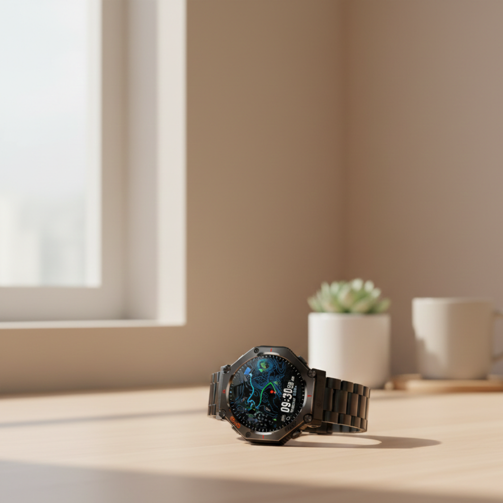 Outdoor Waterproof AMOLED GPS Smartwatch With Compass And Altimeter