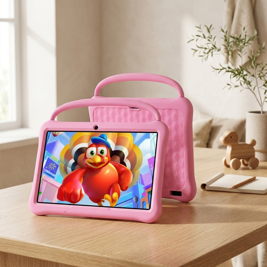 Tableta para niños de 10 pulgadas para aprendizaje y uso seguro en casa