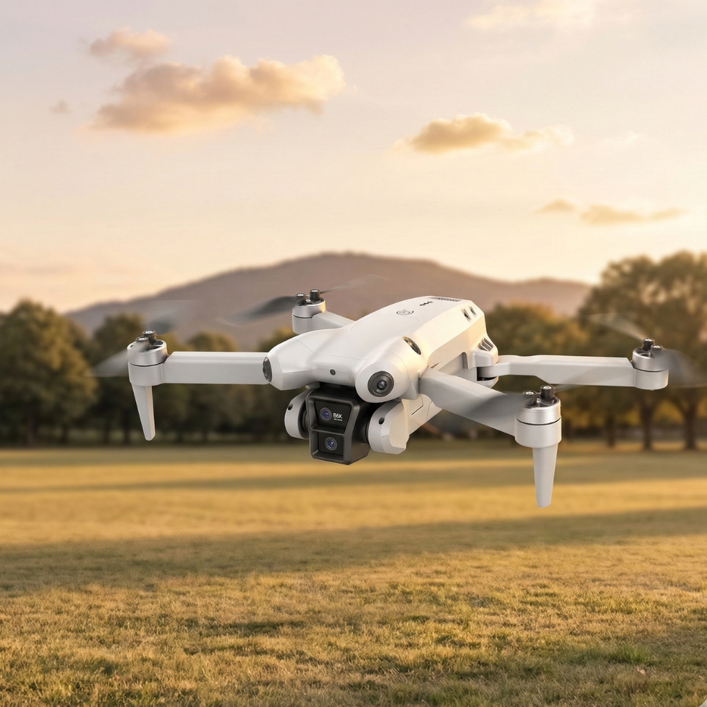 8K-Drohne mit Dualkameras und Hindernisvermeidung für Luftaufnahmen