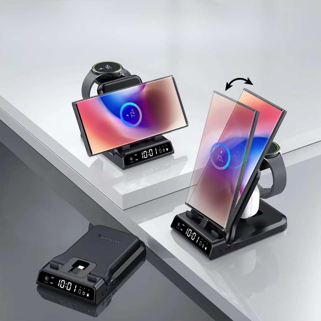 Charging Hub With USB-C Port For Galaxy Watch And Smartphones